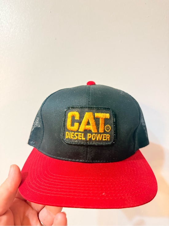 Other - CAT Diesel Power Black & Red Trucker Hat